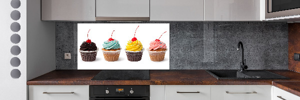 Crédence en verre avec motif Cupcakes