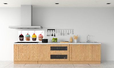 Crédence en verre avec motif Cupcakes