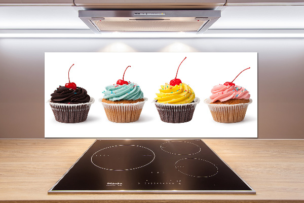 Crédence en verre avec motif Cupcakes