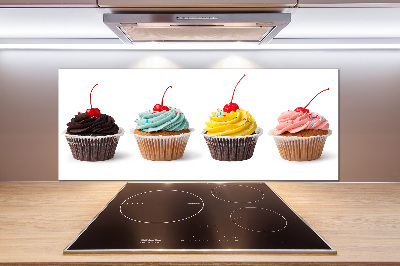Crédence en verre avec motif Cupcakes