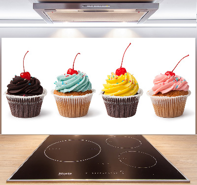 Crédence en verre avec motif Cupcakes