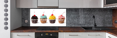 Crédence en verre avec motif Cupcakes