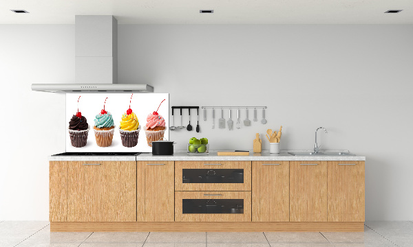 Crédence en verre avec motif Cupcakes