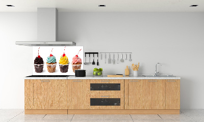 Crédence en verre avec motif Cupcakes