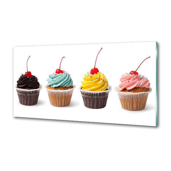 Crédence en verre avec motif Cupcakes