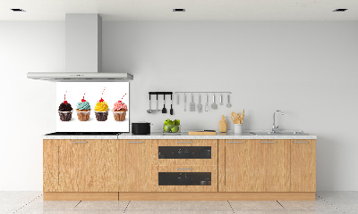 Crédence en verre avec motif Cupcakes