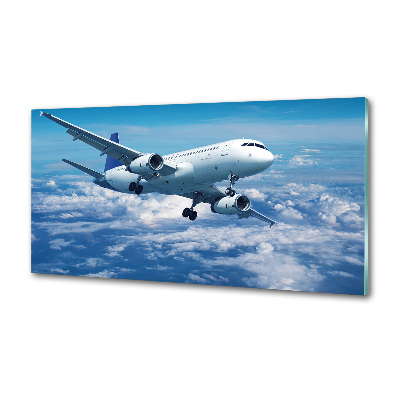 Crédence en verre avec motif Avion dans les nuages