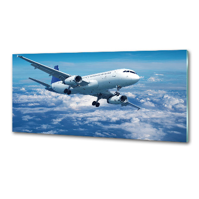 Crédence en verre avec motif Avion dans les nuages