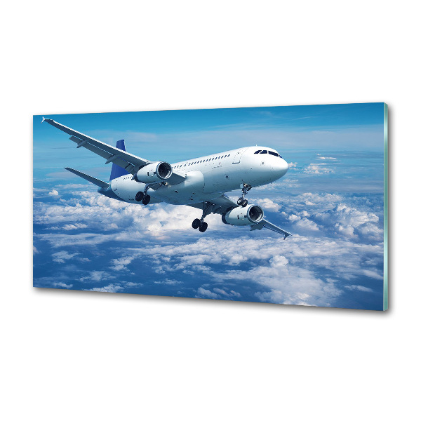 Crédence en verre avec motif Avion dans les nuages