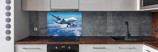 Crédence en verre avec motif Avion dans les nuages