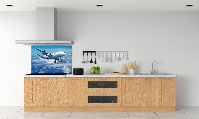 Crédence en verre avec motif Avion dans les nuages