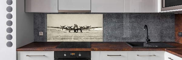 Crédence en verre avec motif Vieux bombardier