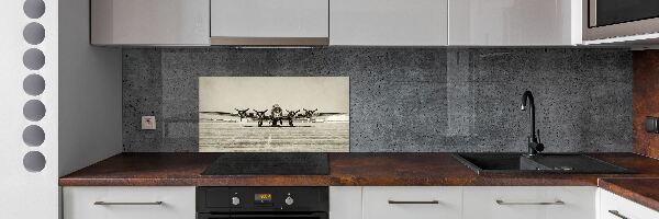 Crédence en verre avec motif Vieux bombardier