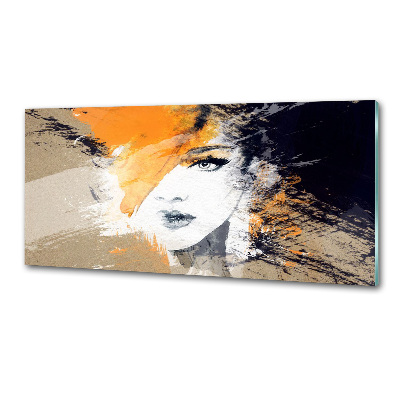 Verre pour crédence Portrait de femme