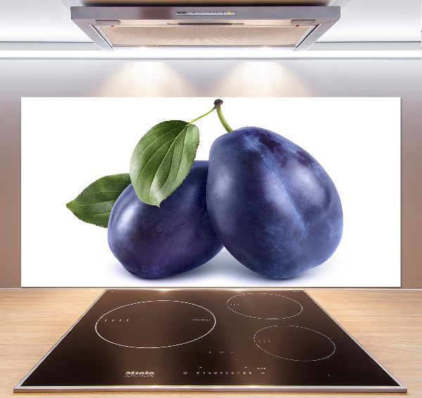 Crédence en verre cuisine Prunes