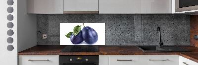 Crédence en verre cuisine Prunes