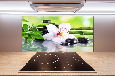 Crédence cuisine en verre Orchidée