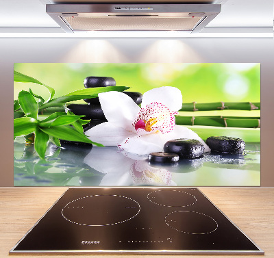 Crédence cuisine en verre Orchidée