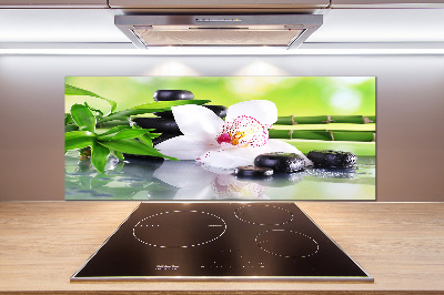 Crédence cuisine en verre Orchidée