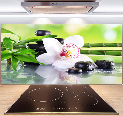 Crédence cuisine en verre Orchidée