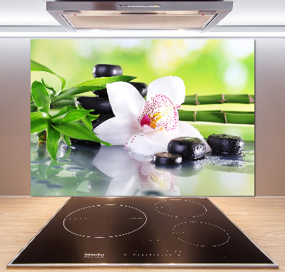 Crédence cuisine en verre Orchidée