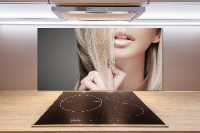 Panneau crédence cuisine Belle blonde