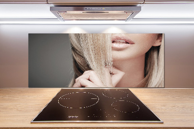 Panneau crédence cuisine Belle blonde