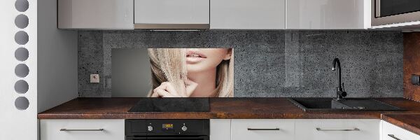 Panneau crédence cuisine Belle blonde