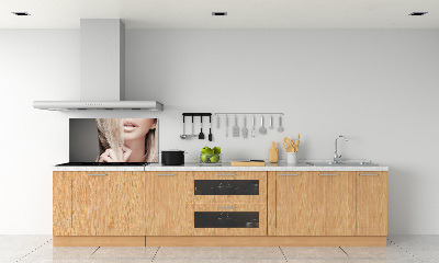 Panneau crédence cuisine Belle blonde