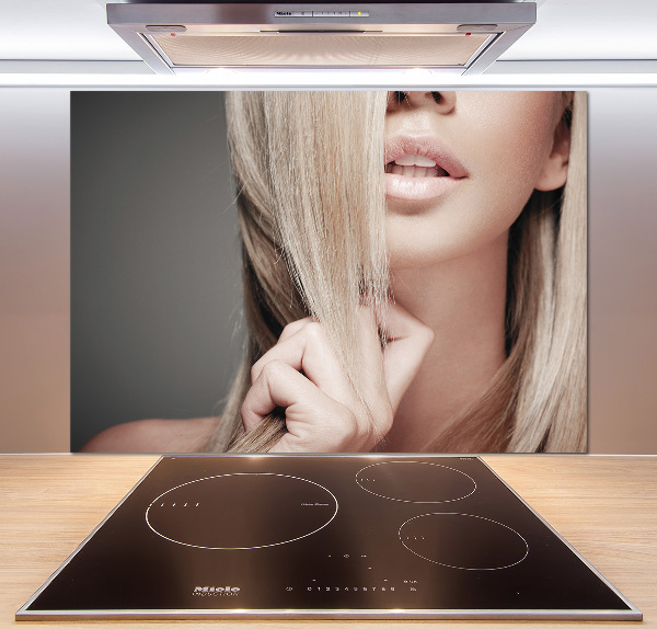 Panneau crédence cuisine Belle blonde