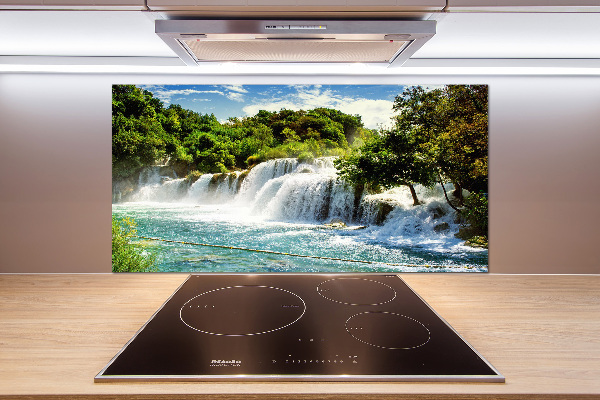 Crédence cuisine en verre trempé Chute d'eau de Krka
