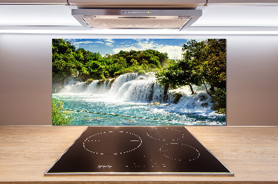 Crédence cuisine en verre trempé Chute d'eau de Krka