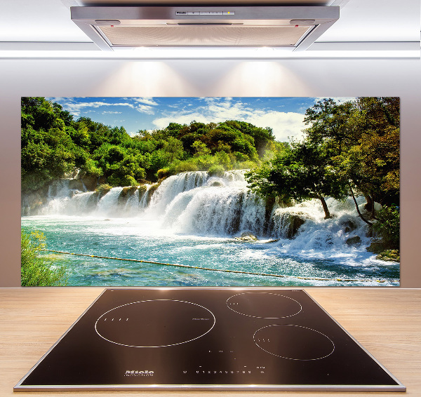 Crédence cuisine en verre trempé Chute d'eau de Krka