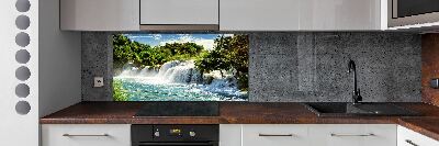 Crédence cuisine en verre trempé Chute d'eau de Krka