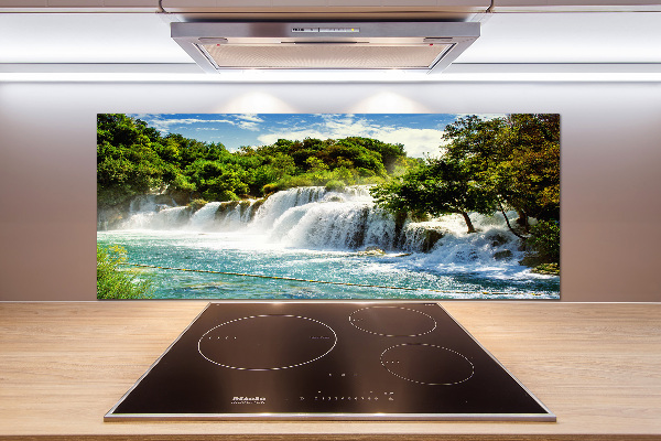 Crédence cuisine en verre trempé Chute d'eau de Krka