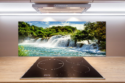 Crédence cuisine en verre trempé Chute d'eau de Krka