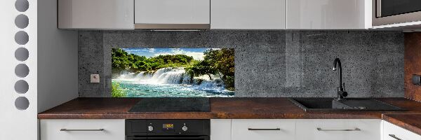 Crédence cuisine en verre trempé Chute d'eau de Krka