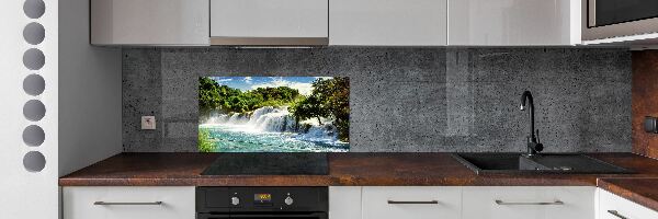 Crédence cuisine en verre trempé Chute d'eau de Krka