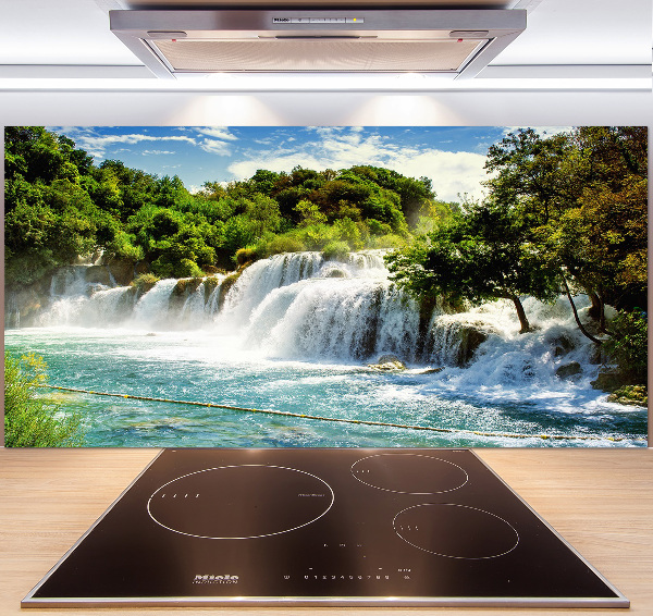 Crédence cuisine en verre trempé Chute d'eau de Krka