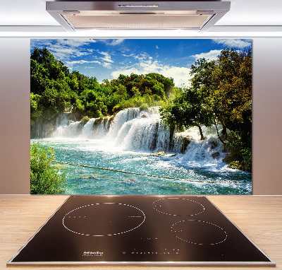 Crédence cuisine en verre trempé Chute d'eau de Krka