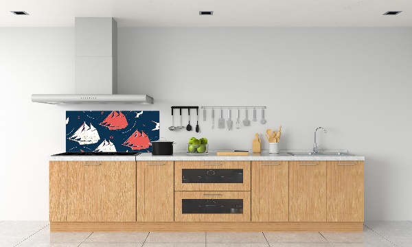Crédence en verre avec motif Oiseaux de mer