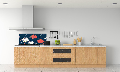 Crédence en verre avec motif Oiseaux de mer