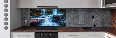 Panneaux muraux cuisine Chute d'eau tropicale