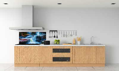 Panneaux muraux cuisine Chute d'eau tropicale