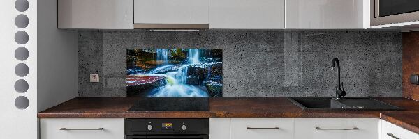 Panneaux muraux cuisine Chute d'eau tropicale
