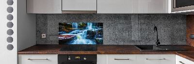 Panneaux muraux cuisine Chute d'eau tropicale
