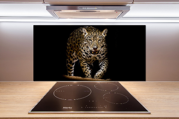 Crédence en verre avec motif Jaguar