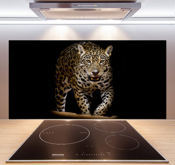 Crédence en verre avec motif Jaguar