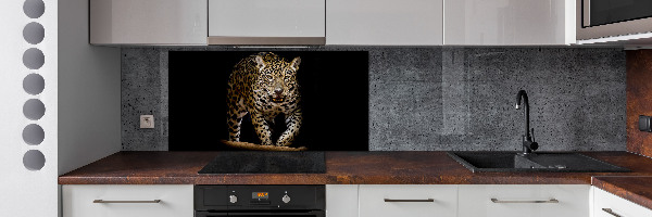 Crédence en verre avec motif Jaguar