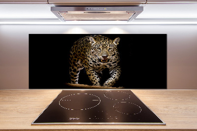 Crédence en verre avec motif Jaguar